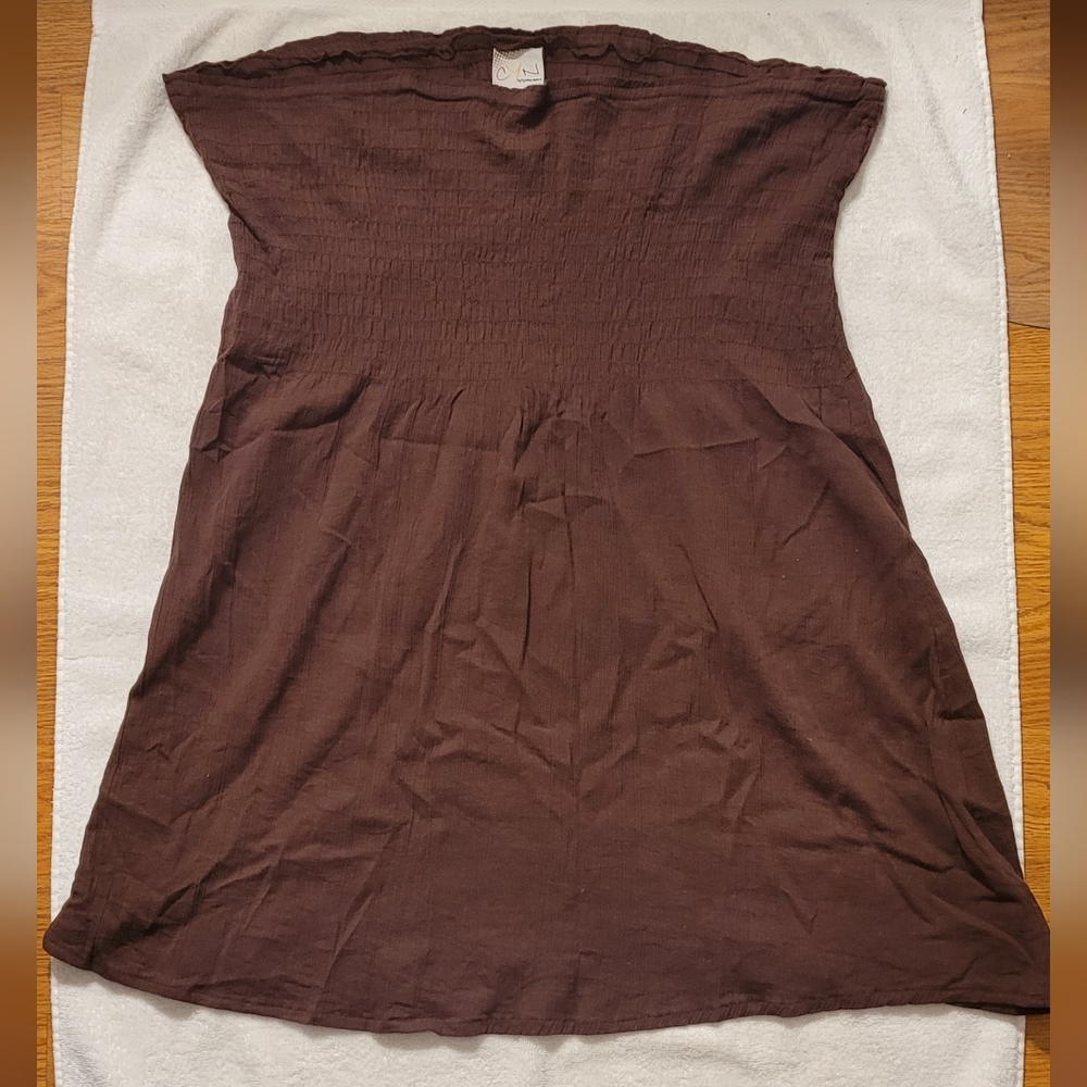 Cynthia Mehra Brown Elastic Dress